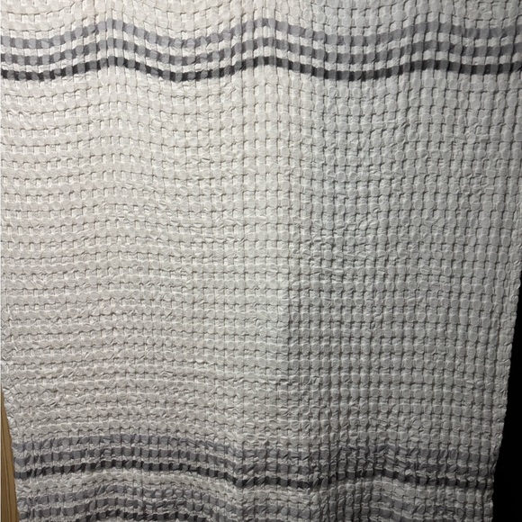UGG Bath Ugg Grey White Waffle Knit Shower Curtain 57x74 Poshmark